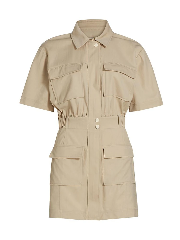 Yohana Cargo Mini Shirtdress