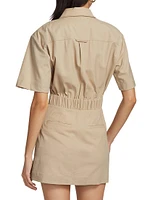 Yohana Cargo Mini Shirtdress