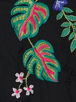 Jeanette Cotton Floral-Embroidered Blouse