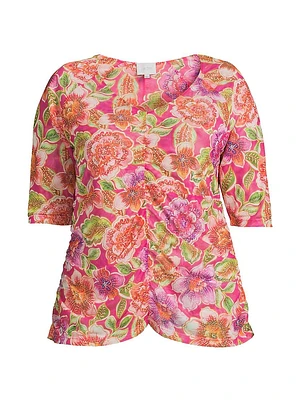 Fabiola Jersey Floral Top