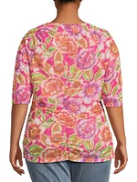 Fabiola Jersey Floral Top