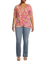 Fabiola Jersey Floral Top