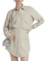 The Vera Linen-Silk Shirtdress