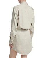 The Vera Linen-Silk Shirtdress