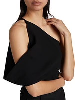 Draped One-Shoulder Top