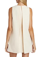 The Cory Split-Front Crêpe Minidress