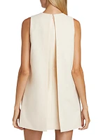 The Cory Split-Front Crêpe Minidress