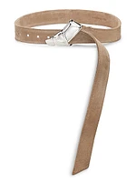 Cleo Leather Knot Buckle Belt