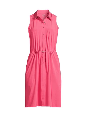 Tech Stretch Mini Shirtdress