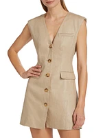 Hayden Linen Vest Minidress