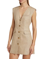 Hayden Linen Vest Minidress