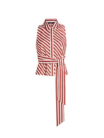 Katherine Stripe Tie- Front Shirt