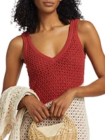 Kayla Crochet Colorblock Tank Midi-Dress