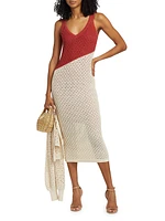 Kayla Crochet Colorblock Tank Midi-Dress