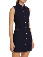 Sophia Sleeveless Mini Shirtdress