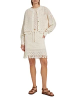 Rachel Fringe Cotton Cardigan