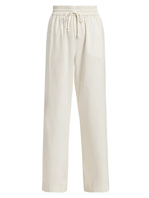 Linen-Blend Lounge Pants