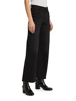 Le Slim Palazzo Mid-Rise Crop Jeans