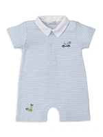 Baby's Golfcart Striped Romper