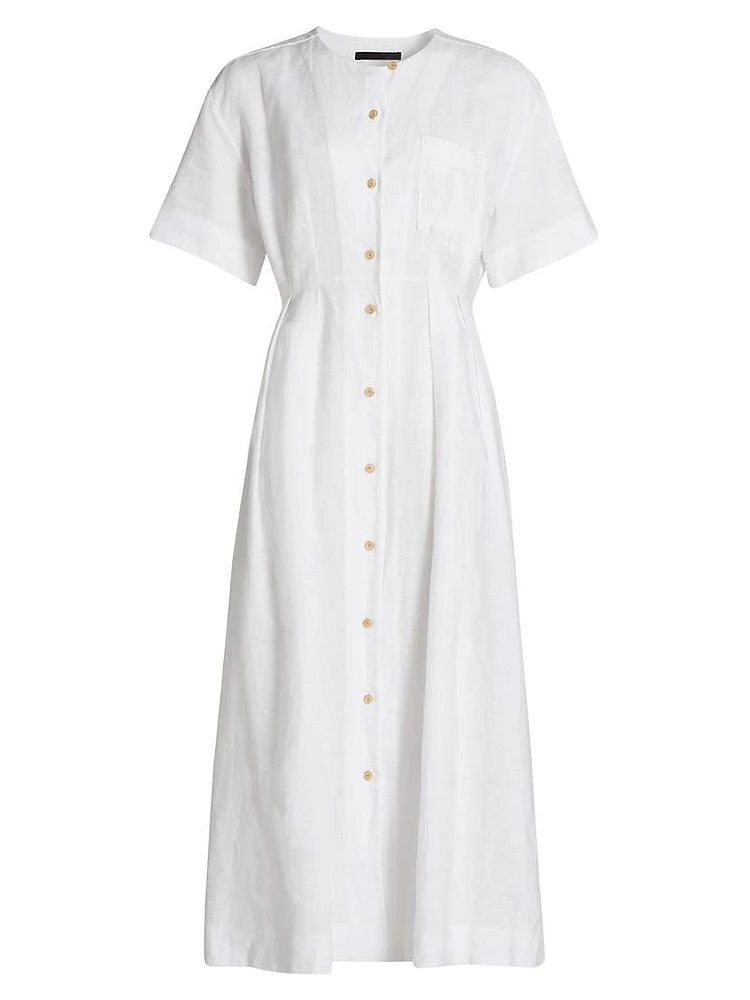 Day Linen Midi-Dress