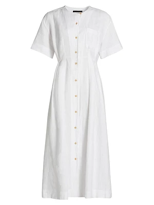 Day Linen Midi-Dress