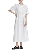 Day Linen Midi-Dress