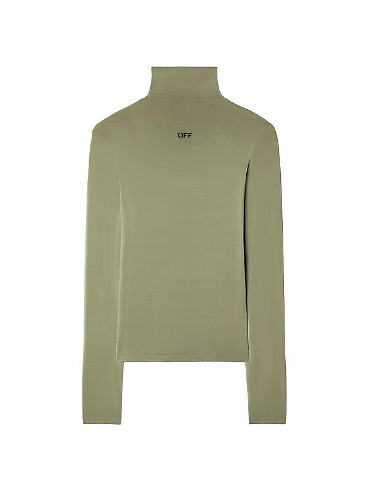 Off Stamp Second SkinTurtleneck Top