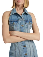 Susanna Denim Halter Minidress