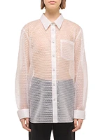 Curved Sheer Bubble Shirt