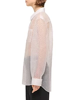 Curved Sheer Bubble Shirt