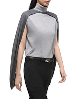 Apex Silk-Blend Turtleneck Top