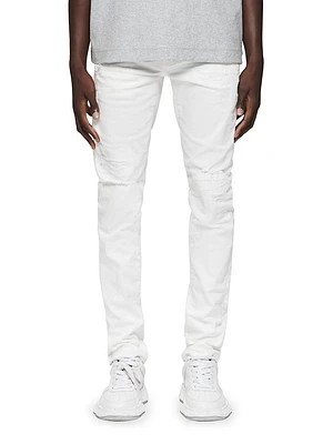 P001 Distressed Stretch Skinny Jeans