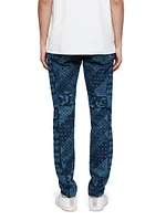 P001 Laser Flag Skinny Jeans