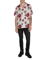 Graffiti Rose Camp Shirt