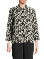 Circle Jacquard Easy-Fit Jacket