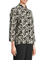 Circle Jacquard Easy-Fit Jacket