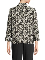 Circle Jacquard Easy-Fit Jacket