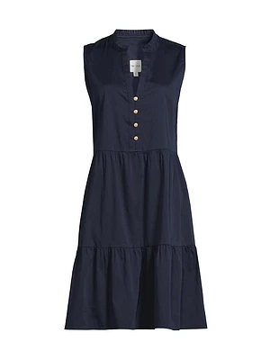 Tia Stretch Cotton Dress