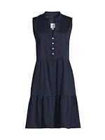 Tia Stretch Cotton Dress