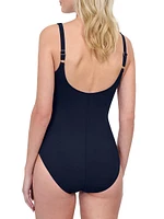 Rose Bud Floral One-Piece Swimsuit