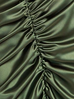 Ruched Satin Gown