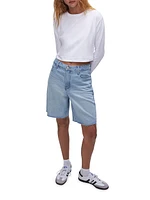 Denim Bermuda Shorts