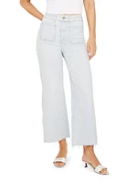 Soft Tech Denim Palazzo Jeans