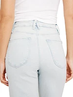 Soft Tech Denim Palazzo Jeans