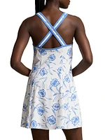 Floral Stretch-Interlock Tennis Dress