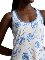 Floral Stretch-Interlock Tennis Dress