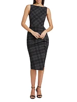 Adlia Plaid Cocktail Dress