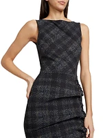 Adlia Plaid Cocktail Dress