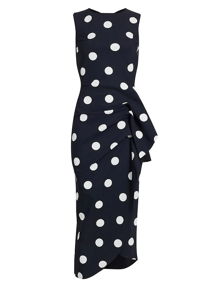 Wang Polka Dot Cocktail Dress