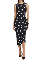 Wang Polka Dot Cocktail Dress